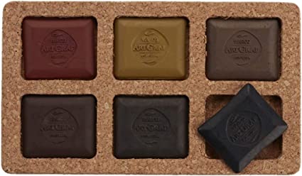Artgraf Watersoluable Graphite Squares 6/Pkg-Earth Tone