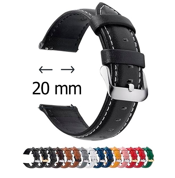 Fullmosa Axus Correa Piel para Correa Reloj,Correa/Banda/Pulsera/Strap 20mm.