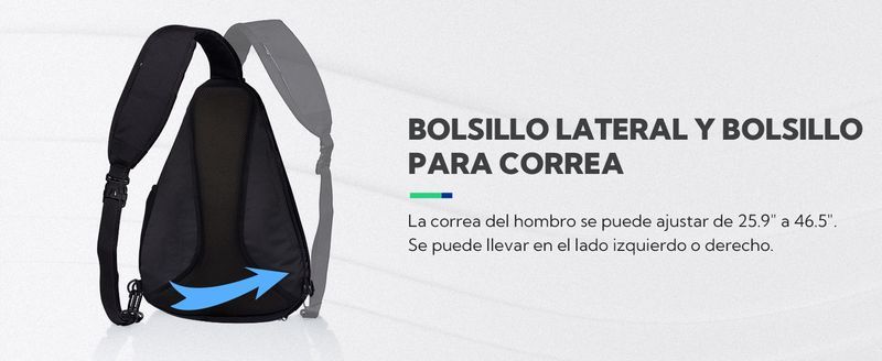 Waterfly Mochila Cruzada Pecho Mochila Bandolera Casual para Ciclismo Senderismo Hombre y Mujer