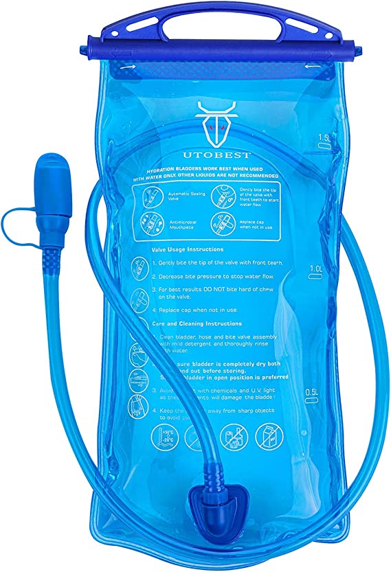 UTOBEST Bolsa de Hidratación de Bolsa de Agua para 1L,1.5L,2L y 3L