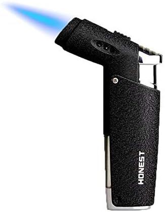 QIANGUAGN® Chorro Llama Encendedor Soplar Antorcha Butano Recargable A Prueba de Viento para Cigarrillo Cigarro Al Aire Libre Regalo