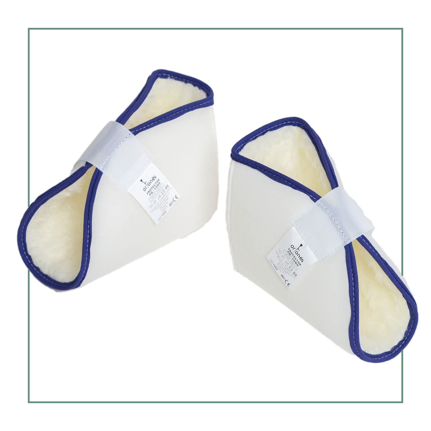 ORTONES | PAR de Taloneras Patucos Antiescaras | Protector de Pie, Talón o Codo | Para Cama y Silla de Ruedas | Válido para ambos Pies, Derecho e Izquierdo