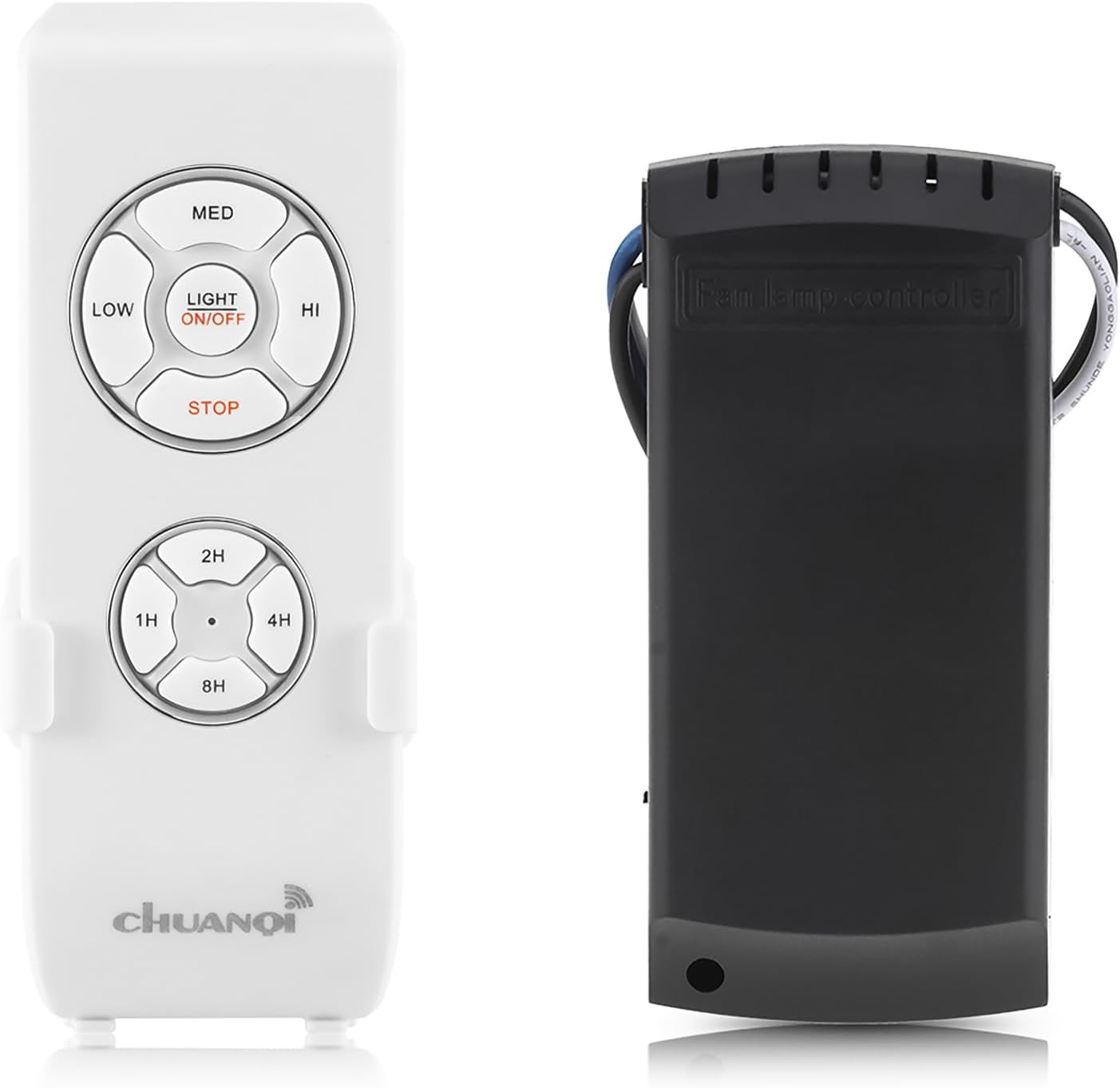 ONEVER Lámpara de Ventilador de Techo Kit de Control Remoto y Temporizador Control Remoto Inalámbrico para el Hogar/Oficina/Hotel/Club/Restaurante/Sala de Exhibición