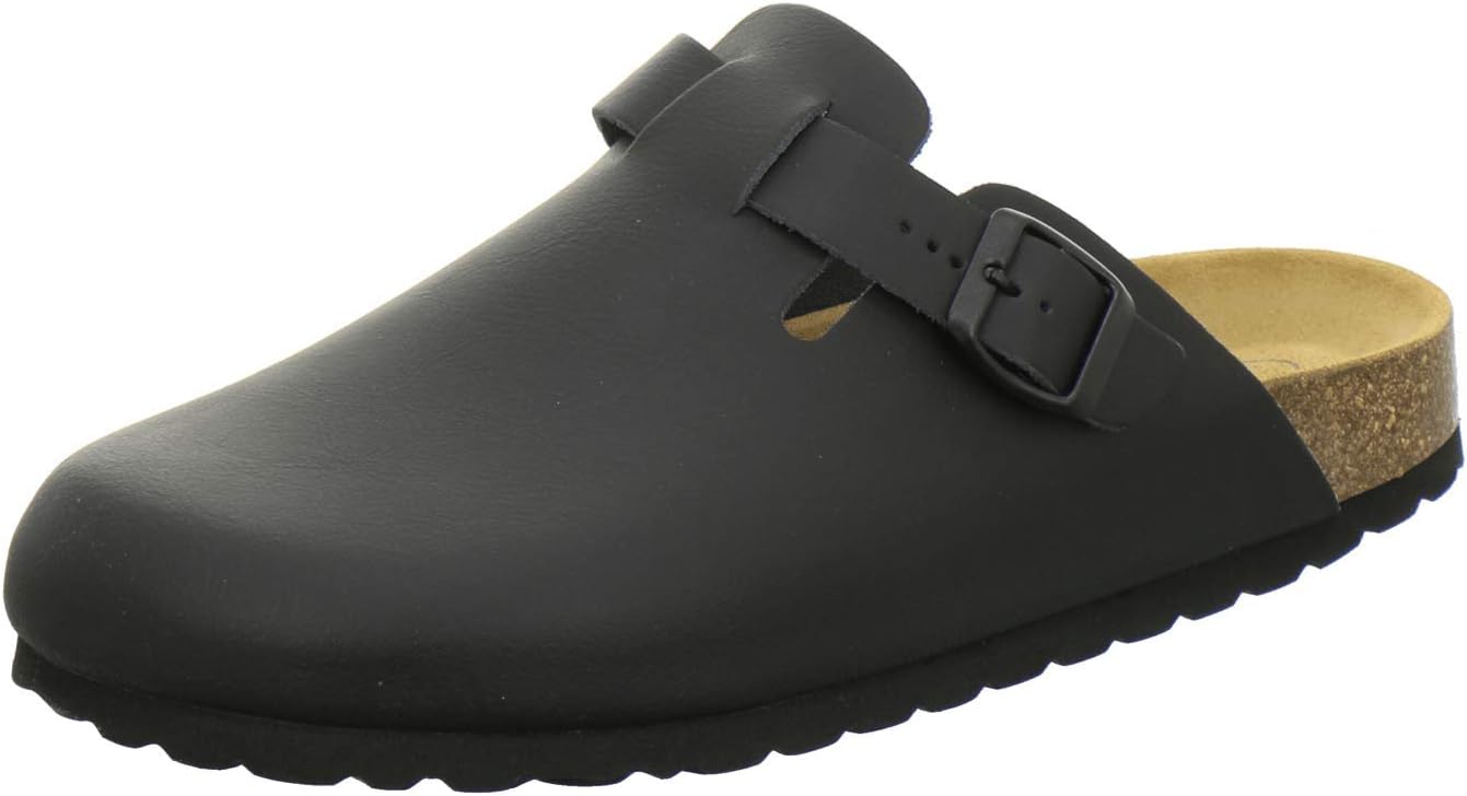 AFS-Schuhe 3900 - Zapatillas de Estar por casa para Hombre de Piel I Clogs Pantuflas con Plantilla I Made in Germany