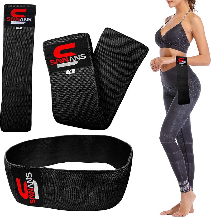 SAWANS - Bandas de Resistencia para Caderas, círculos, rotación de glúteos, activación de glúteos, Ejercicios de Fitness