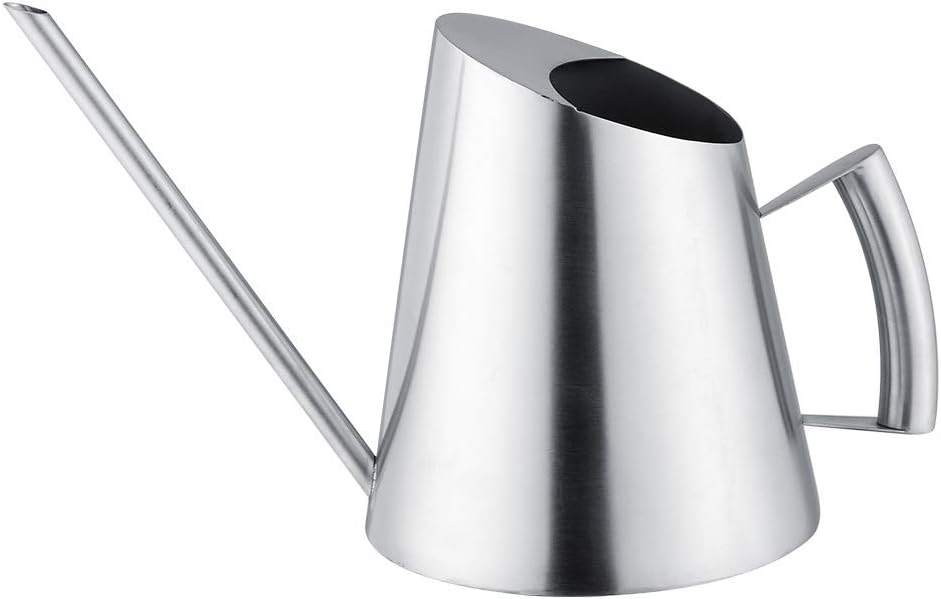 Regadera - Regadera de acero inoxidable Cepillado Jardín Siembra Interior al aire libre (1500ml)