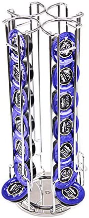 Exzact Porta Cápsulas De Café, Compatible con Las Vainas Lavazza Mio (28 Piezas) - Bastidor Giratorio De Torre para Vainas(Lavazza 28pcs)