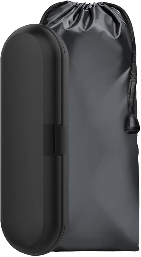 Estuche de viaje para cepillo de dientes eléctrico, funda de viaje con bolsa, compatible con cepillo eléctrico 690/700/Kids 950, Professional 2000/3000 – Negro
