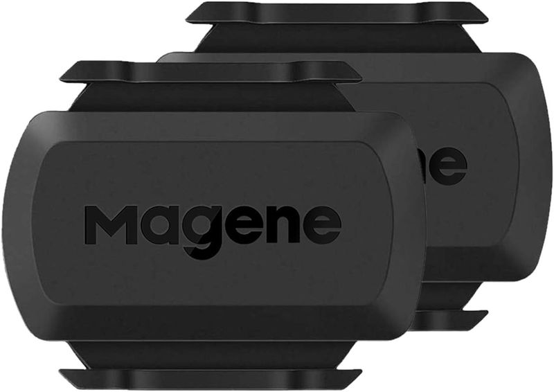 Magene S3+ Sensor de Velocidad/Cadencia para Ciclismo, Sensor Inalámbrico de RPM de Bicicleta Ant+/Bluetooth 4.0