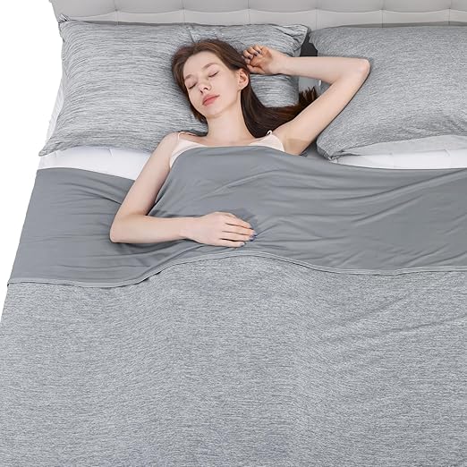 Manta refrescante Elegear de 200 x 220 cm, con fibras refrescantes japonesas Arc-Chill 3.0 Q-Max >0.5, manta de verano autorefrescante, doble sensación de frío que absorbe el calor corporal, manta ref