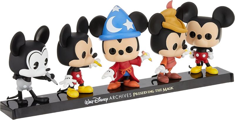 Pack 5 Figuras Pop Disney Archives Mickey Exclusive