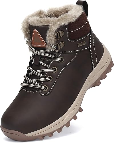 Mishansha Botas Hombre Invierno Cálido Deporte Trekking Zapatos Impermeables Calzado de Senderismo Antideslizante Talla 33