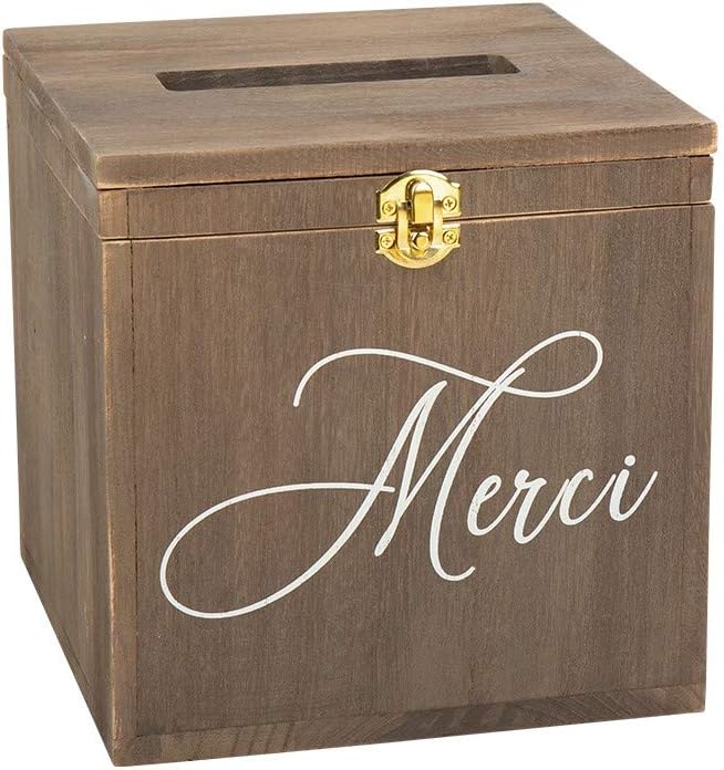 Artifêtes Urne Cubic Gracias, madera en bruto, 20 cm natural