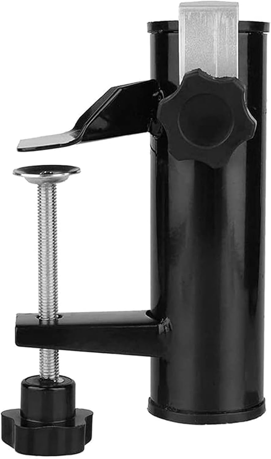 Paragero Para Balcón Fijación Soporte Sombrilla Soporte De Sombrilla Para Poste Balcón Abrazadera Soporte De Paraguas Para Balcón, Terraza o Mesa - Paraguas Balcón Con Pértiga Hasta Ø 19-38 Mm
