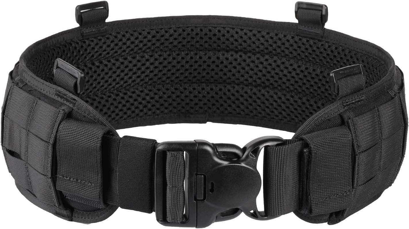 OneTigris Cinturón táctico MOLLE Cinturón de batalla con cinturón de combate acolchado de liberación rápida para Airsoft Paintball