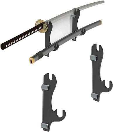 Soporte de espada Katana soporte ajustable pesado wakizashi stand de arma soporte espada pared pared acrílico espada ganchos para espadas estándar