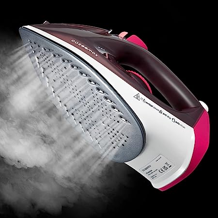 Cozeemax Plancha Ropa de Vapor 2400 W, Golpe de Vapor 320g/min, Suela Cerámica, Doble Sistema Antical, Antigoteo, Tanque de agua grande de 300ml