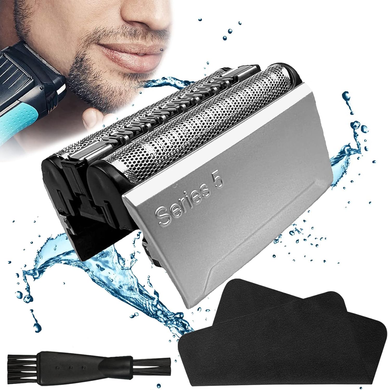 Compatible con Series 5 Afeitadora Eléctrica Cabezal 52S,Repuesto para Afeitadora 52S Accesorios Esenciales Afeitadora Electrica Compatible con Braun 5 Series 52s Series 5 5020S 5030S 5040S 5050S 52B