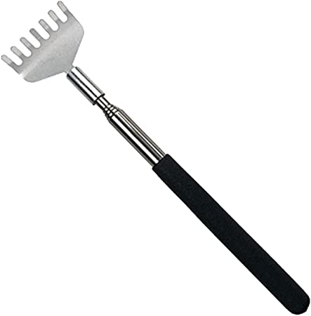 Rascador Trasero, Rascadorde Espalda Telescópico de Acero Inoxidable, Portátil Espalda Rascador, para Elimina Picazón De Espalda Herramienta De Masaje Corporal, para de Cabeza y Otros Cosquillas