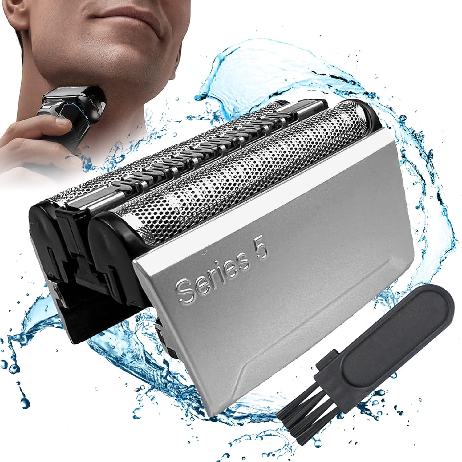 Compatible con Series 5 Afeitadora Eléctrica Cabezal 52S,S5 Repuesto para Afeitadora 52S Accesorios Esenciales Afeitadora Electrica Compatible con Braun 5 Series 52s Series 5 5020S 5030S 5040S 52B