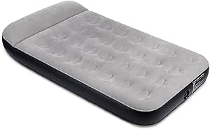 JHUNSWEN Colchón de aire de camping con almohada