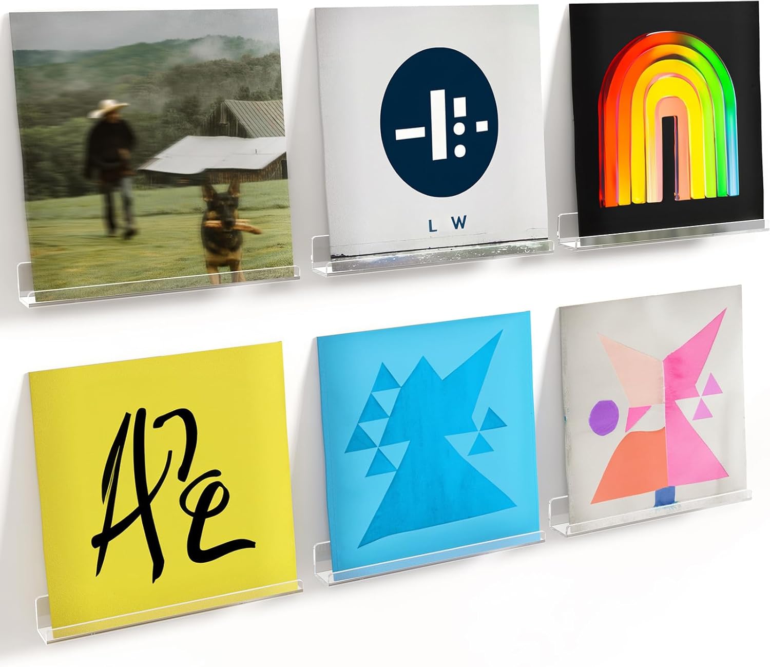 Lifewit Estantes flotantes vinilos, 10 Unidades de 12