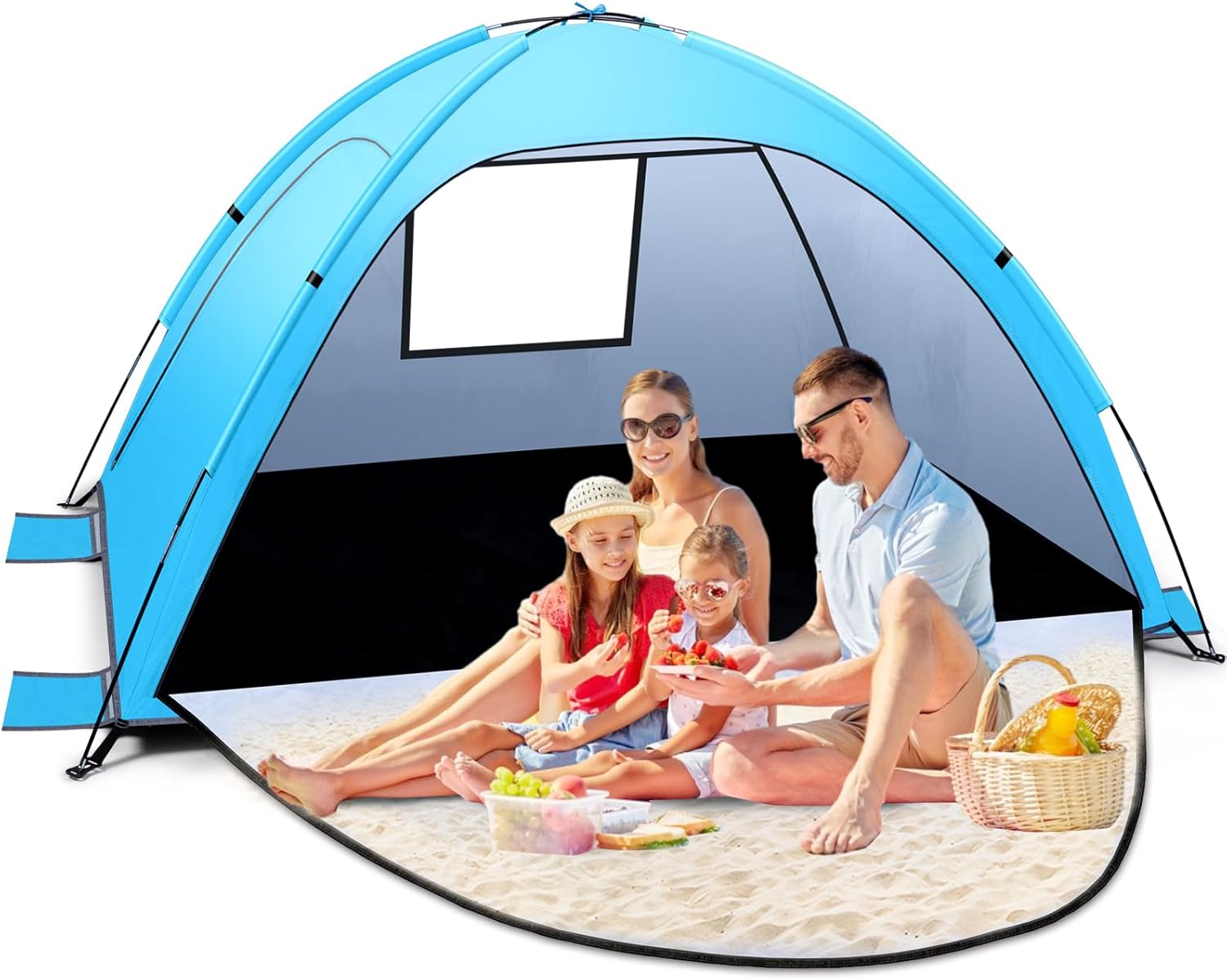 Tienda de Playa 3 Personas - Protección UV 50+