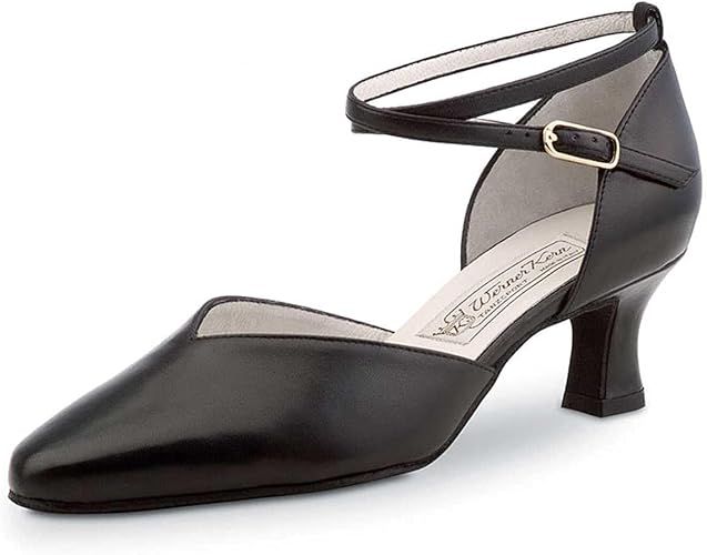 Werner Kern - Mujeres Zapatos de Baile/Zapatos de Novia Betty - Satén Blanco - 6,5 cm - con Suela de Cuero