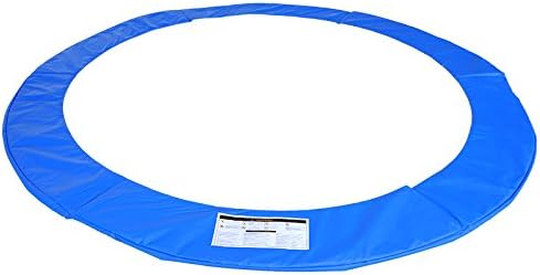 ULTRAPOWER SPORTS Protector de bordes para trampolines de 244 cm, 305 cm y 366 cm. Acolchado para estructura en PVC rosa, verde y de colores, resistente a los rayos UV (azul, 244 cm - 6 postes).