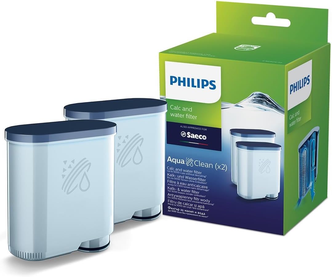 Philips Original 2 FiltrI Antical para el Agua para Cafetera Superautomática AquaClean - Para Café de Calidad y Aroma Intenso (CA6903/22)