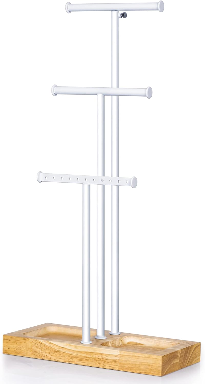 Love-KANKEI Soporte Joyas Arbol Soporte para Joyas y Pendientes con Altura Ajustable de Hasta 51 cm para Almacenar Collares, Pulseras y Anillos, Regalo para Niñas y Mujeres