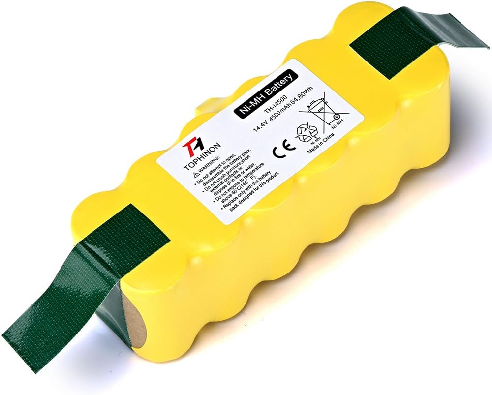 TOPHINON 14.4V 4500mAh Ni-MH Batería para Roomba 500 510 520 530 532 535 540 545 550 552 555 560 562 570 580 581 582 585 595 600 610 620 630 631 650 660 700 760 770 780 790 800 870 880