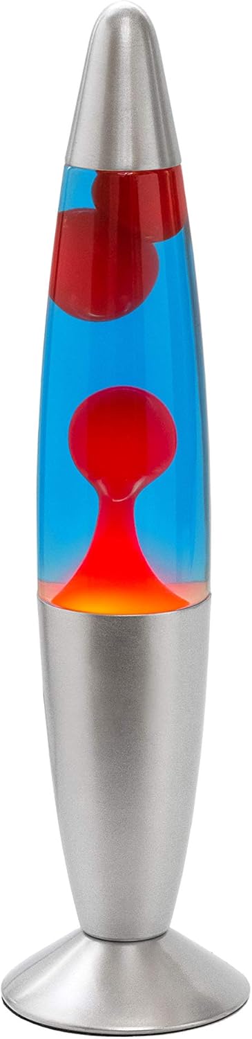 Signes Grimalt Lampara Sobremesa Lava, Azul/Rojo, 35X10X10 Cm