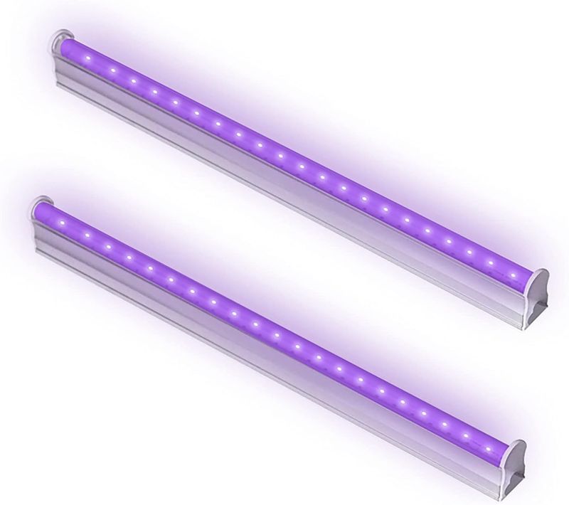 Bomcosy Luz LED Ultravioleta UV, Bombilla Luz Negra Ultravioleta(395 nm, funciona con USB, 2 unidades)