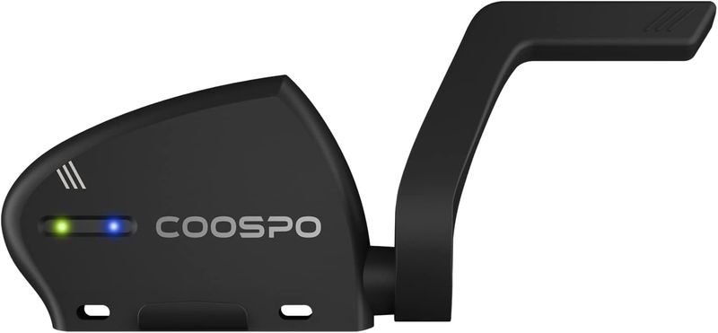 COOSPO BK805 Sensor de Cadencia y Velocidad 2 en 1 Bluetooth Ant+ Sensor de Cadencia de Ciclismo Inalámbrico RPM para Computadora de Ciclismo Compatible con Runtastic Pro Zwift Openrider Rouvy UA Run