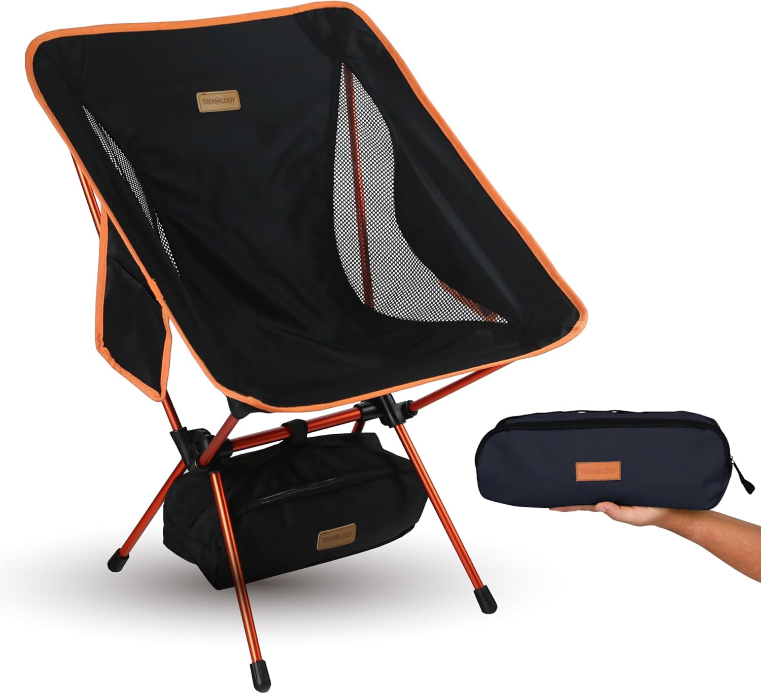 Trekology YIZI GO Silla de camping portátil – Silla plegable ultraligera compacta, plegable, plegable, plegable, ligera, en una bolsa para exteriores, campamento, picnic, senderismo