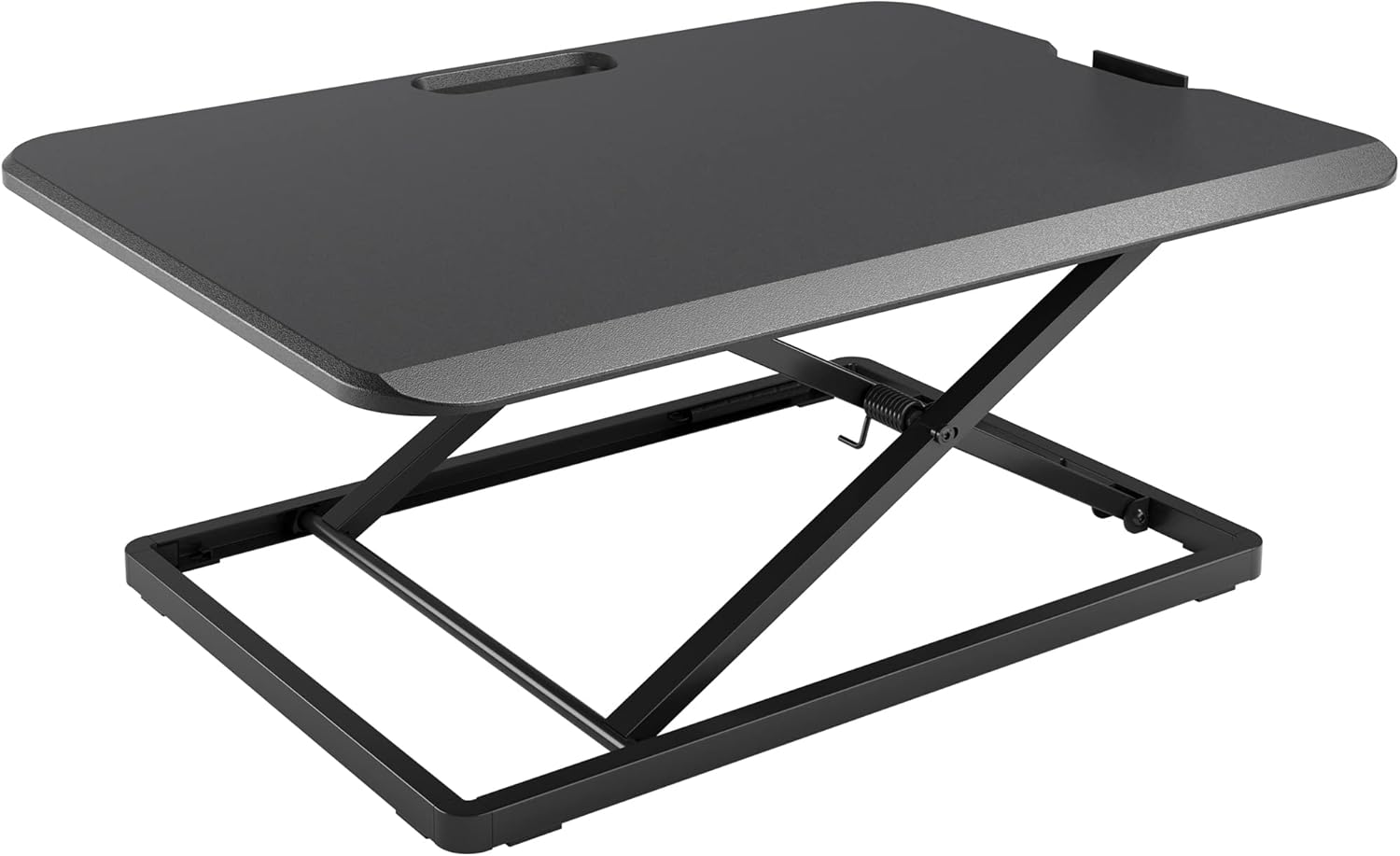 BONTEC Estación de Trabajo Sentado/De Pie Escritorio de Pie Soporte para Computadora Altura Ajustable Postura Ergonómica de Pie y Sentado Laptop | Plataforma 67x47cm, Capacidad 8kg