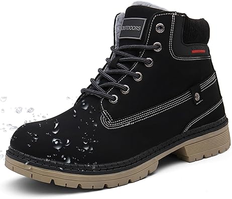 Eagsouni Botas de Nieve Hombre Mujer Cálido Botines Planas Invierno Impermeables Zapatos Senderismo Zapatillas Deportes Trekking Confortables Sneakers