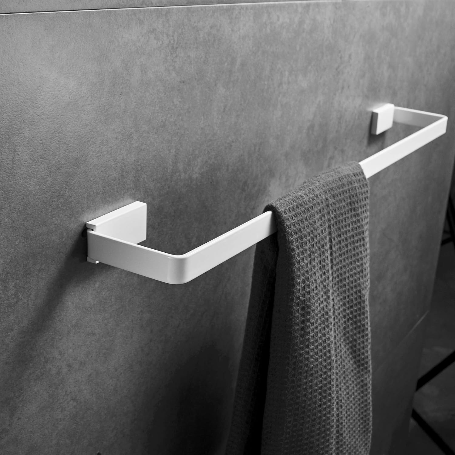 Toallero 60 cm blanco toallero baño y cocina montaje pared