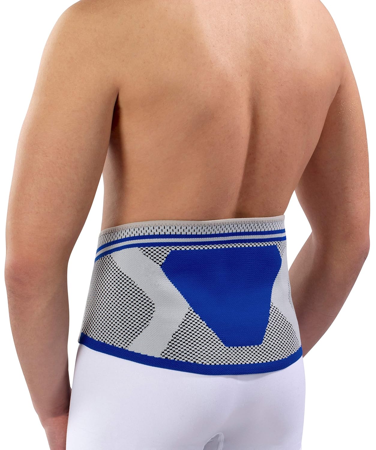 Nutrics Soporte de espalda activo (soporte lumbar) para hombres y mujeres, soporte (XL (111-135 cm)