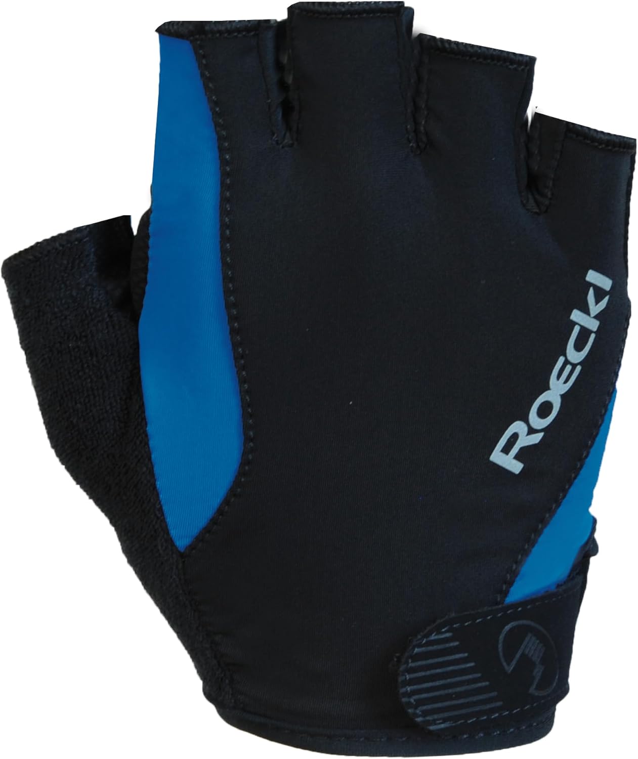Roeckl Guantes de Ciclismo Basel Cortos Negro/Azul, Talla S
