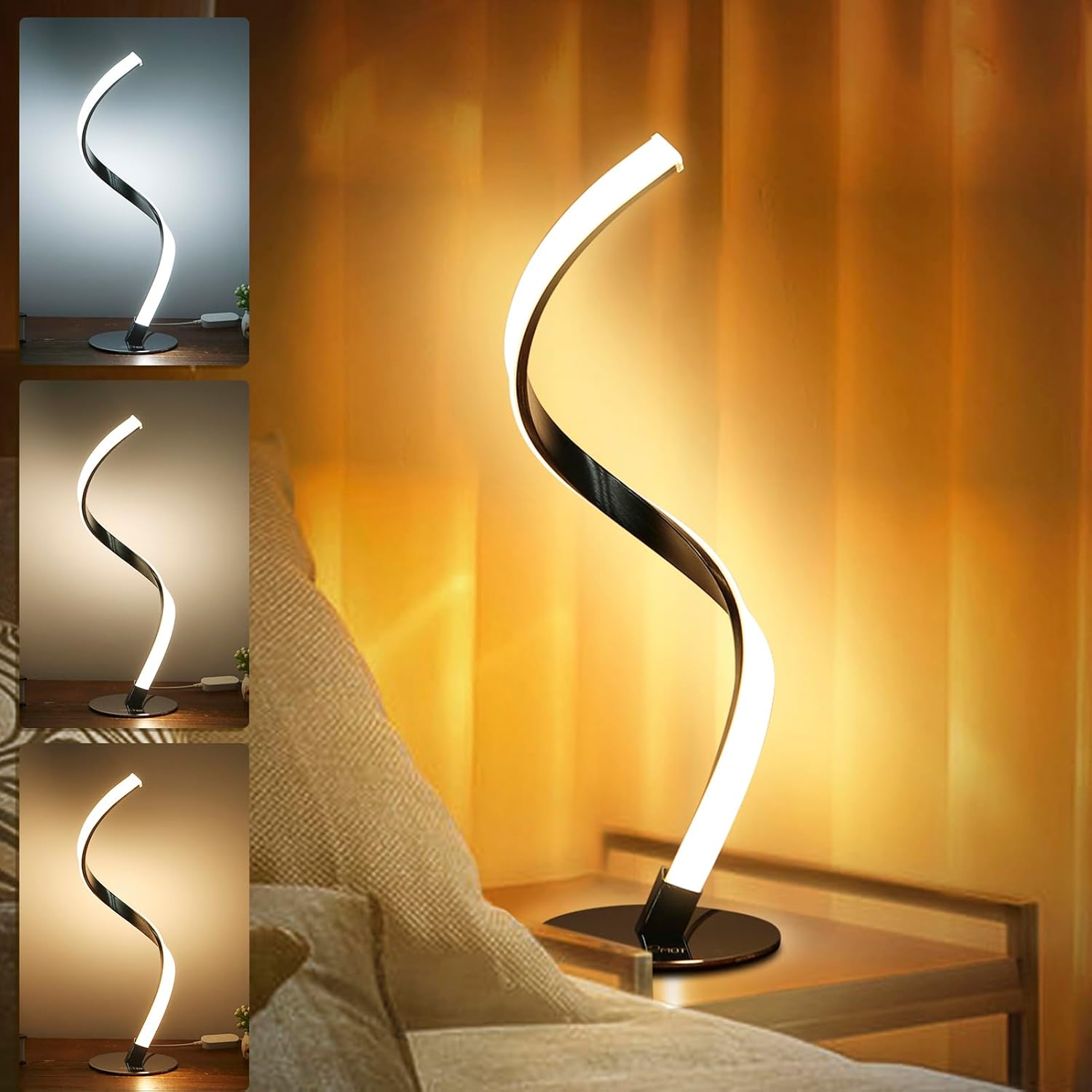 Lámpara de noche LED en espiral Tomshine (regulable)