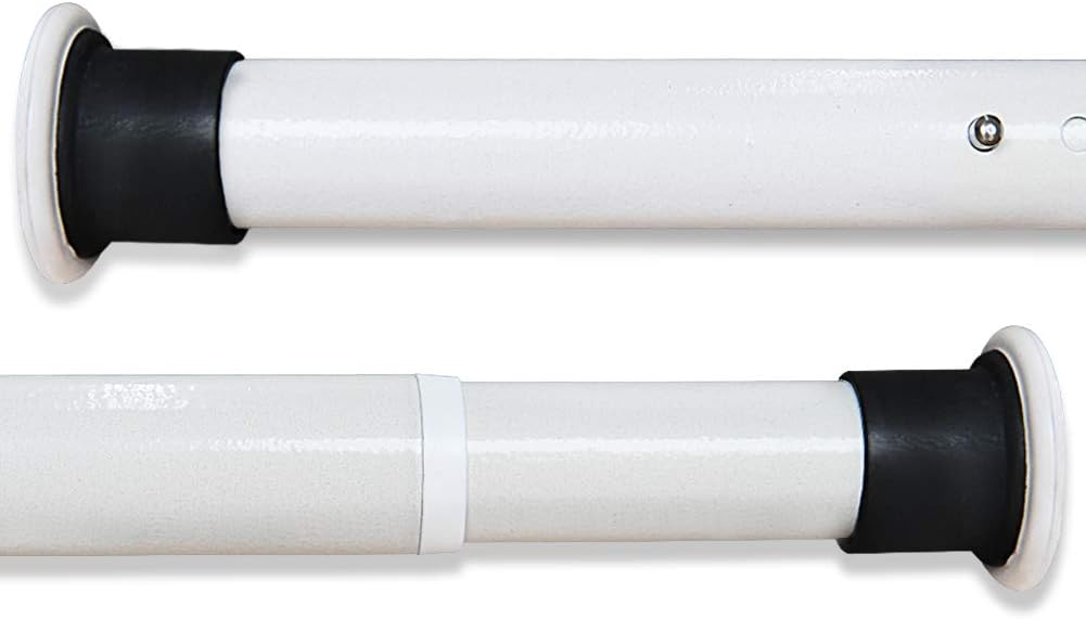 Barra de cortina de ducha sin taladrar, barra telescópica, barra de cortina de acero inoxidable, barras de sujeción, barra de ropa extensible, barra de tensión para baño, armario, jardín, balcón, armario 260-310cm