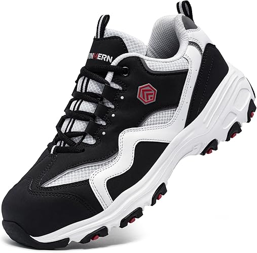 LARNMERN Zapatos de Seguridad Hombre Mujer,Zapatillas de Seguridad Anti-Deslizante Punta de Acero Ultraligero Transpirables L91169,.