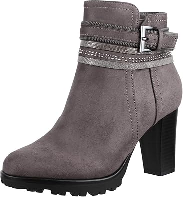 Elara Botines para Mujer Chunkyrayan
