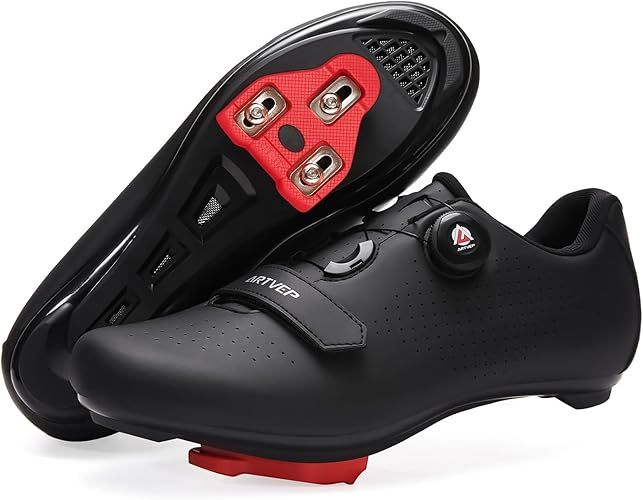 ARTVEP Mujer Zapatillas de Ciclismo para Hombre Zapatillas de Bicicleta de Carretera compatibles con Look SPD SPD-SL Delta Cleats Zapatillas de Bicicleta para Interiores Exteriores