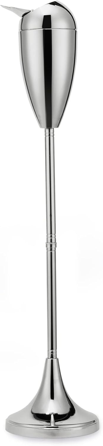 CO-Z Cenicero de Pie Ajustable con Soporte y una Caja para Cigarillos Cenicero Portátil para Interior Cenicero de Pie Moderno de 50cm 70cm 89cm de Alto