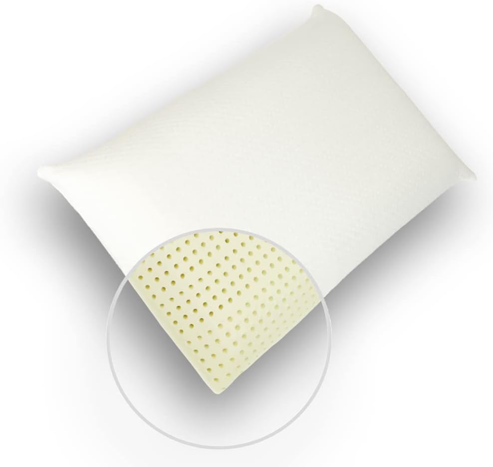 GIU.NE® - Almohada Adultos Alta Viscoelástica - Excelente para las Zonas Cervicales - Dos en Uno - Funda Desenfundable - Modelo Jabón - Ultra Confort (70x40x18 - Doble Altura)