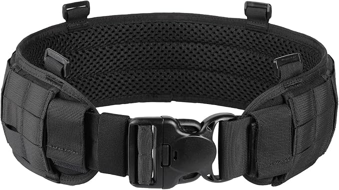 OneTigris Cinturón táctico MOLLE Cinturón de batalla con cinturón de combate acolchado de liberación rápida para Airsoft Paintball