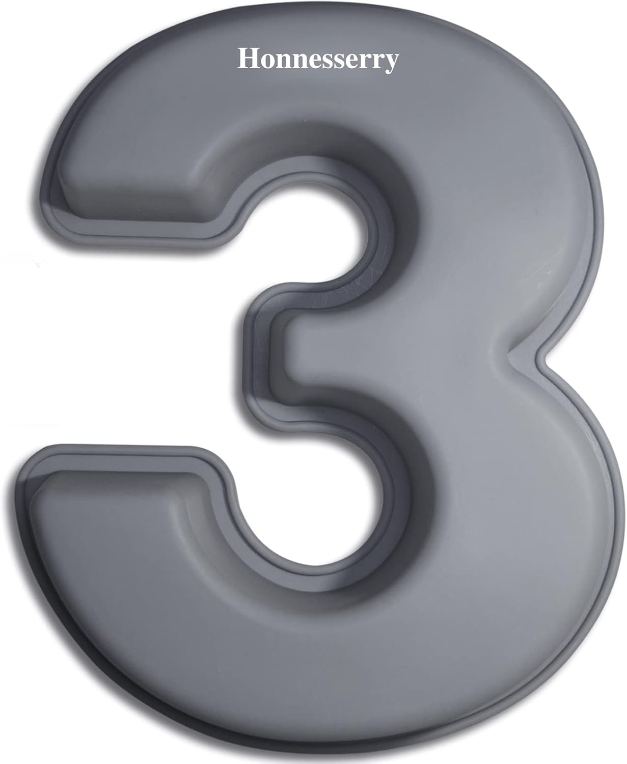 Molde Silicona de Número 3 Moldes de Silicona Para Tartas de Gran Número Molde Pastel Silicona Molde de Silicona Números 3 Molde de Pastel Digital de 3 Para Aniversario Cumpleaños